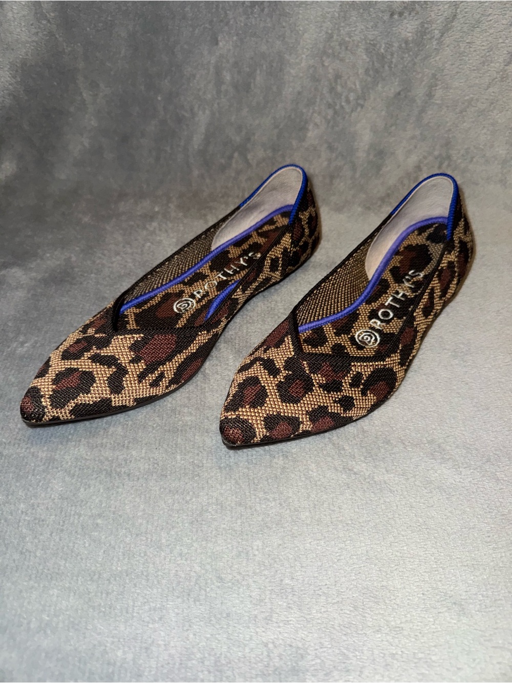 Rothy’s The Point Flats in Wildcat Leopard Print Women's Size 7